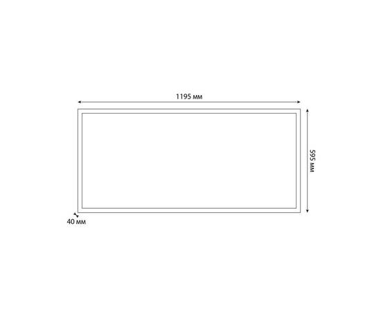 Светодиодная панель Uniel ULP-60120 60W/4000К/LL IP40 PREMIUM OPAL BLACK UL-00012452, изображение 3