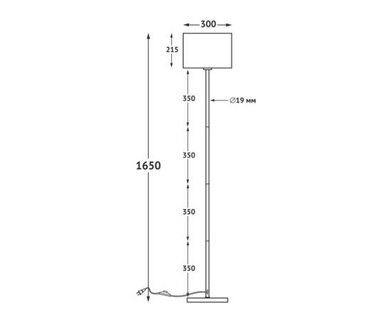 Торшер Uniel UML-T521 E27 BLACK/BLACK UL-00012407, изображение 4