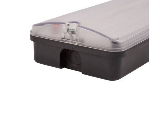 Светильник светодиодный влагозащищенный с БАП Uniel ULW-K25B 6W/4000K/EMG IP65 BLACK UL-00013353, изображение 7