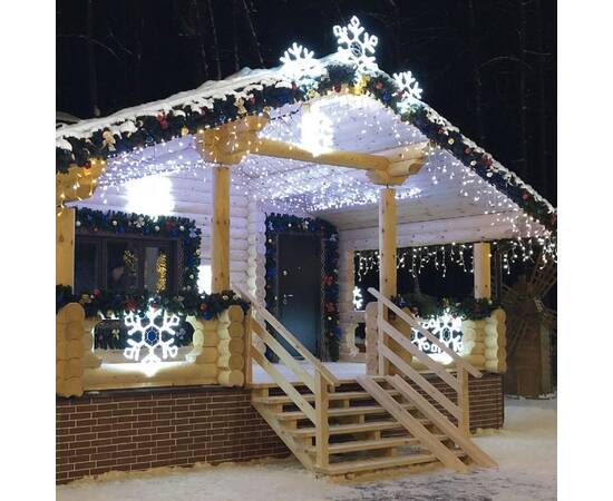 Гирлянда бахрома с эффектом мерцания Uniel ULD-B50006-880/TTK WHITE IP44 UL-00013126, изображение 6