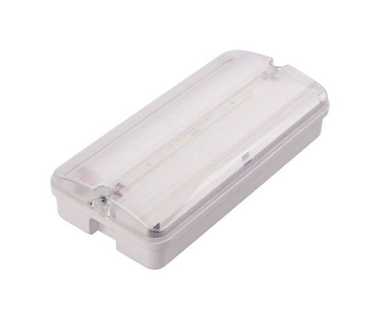 Светильник пылевлагозащищенный Uniel ULW-K25B 6W/4000K/EMG IP65 WHITE UL-00013352, изображение 2