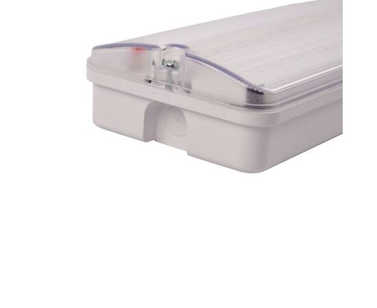 Светильник пылевлагозащищенный Uniel ULW-K25B 6W/4000K/EMG IP65 WHITE UL-00013352, изображение 7