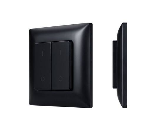 Накладная кнопочная панель 2.4 ГГц Arlight SMART-RF-801-22-2G-DIM-SUF Black (3V, 2.4G) (IARL, IP20 П