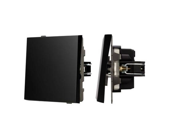 Механизм выключателя одноклавишный непроходной Arlight SWT-TENDO-MK01-PL-BK (230V, 10A) 054035