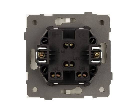 Механизм выключателя двухклавишный непроходной Arlight SWT-TENDO-MK02-PL-WH (230V, 10A) 054058, изображение 2