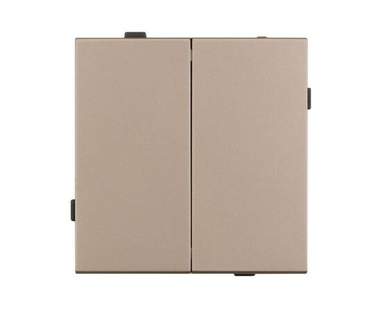 Механизм выключателя двухклавишный непроходной Arlight SWT-TENDO-MK02-PL-GD (230V, 10A) 054061, изображение 3