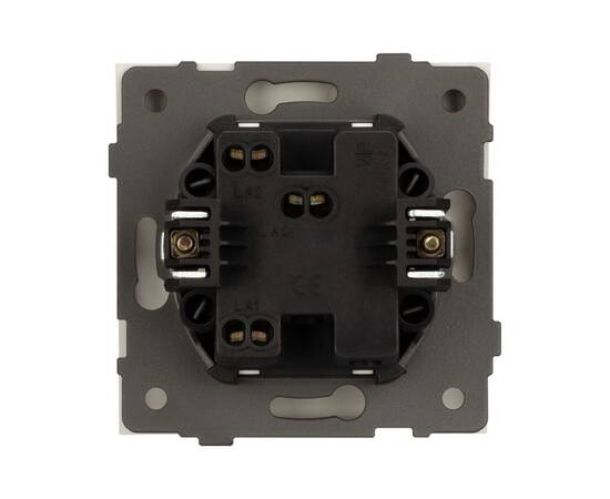 Механизм выключателя одноклавишный проходной Arlight SWT-TENDO-MKP1-PL-WH (230V, 10A) 054148, изображение 2