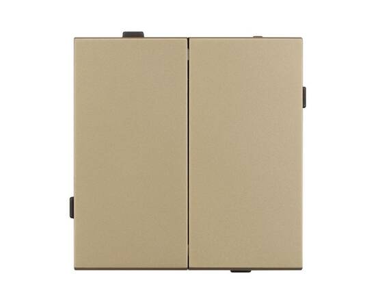 Механизм выключателя двухклавишный непроходной Arlight SWT-TENDO-MK02-SFPL-GD (230V, 10A) 054545, изображение 3