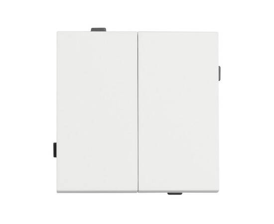 Механизм выключателя двухклавишный непроходной Arlight SWT-TENDO-MK02-SFPL-WH (230V, 10A) 054547, изображение 3