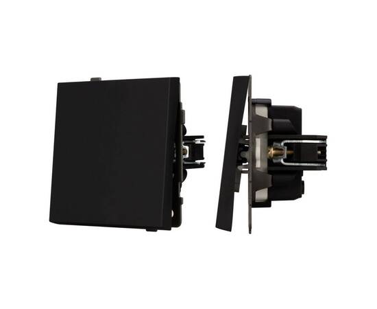 Механизм выключателя одноклавишный непроходной Arlight SWT-TENDO-MK01-SFPL-BK (230V, 10A) 054566