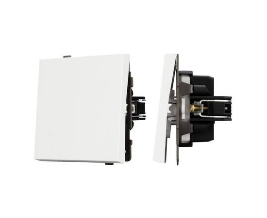 Механизм выключателя одноклавишный непроходной Arlight SWT-TENDO-MK01-SFPL-WH (230V, 10A) 054570