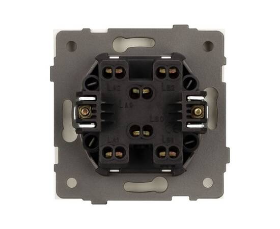 Механизм выключателя одноклавишный перекрёстный Arlight SWT-TENDO-MKX1-SFPL-WH (230V, 10A) 054574, изображение 3