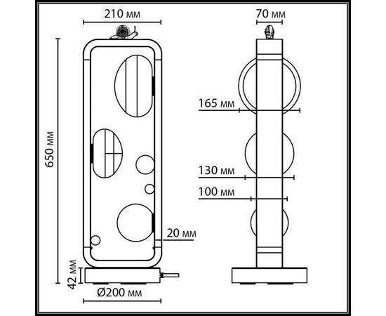 Ландшафтный светильник Odeon Light Nature Luma 5434/3FB, изображение 2