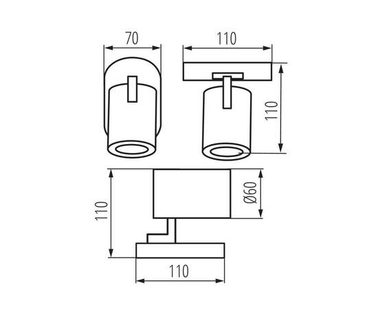 Накладной спот Kanlux Laurin 38960, изображение 6