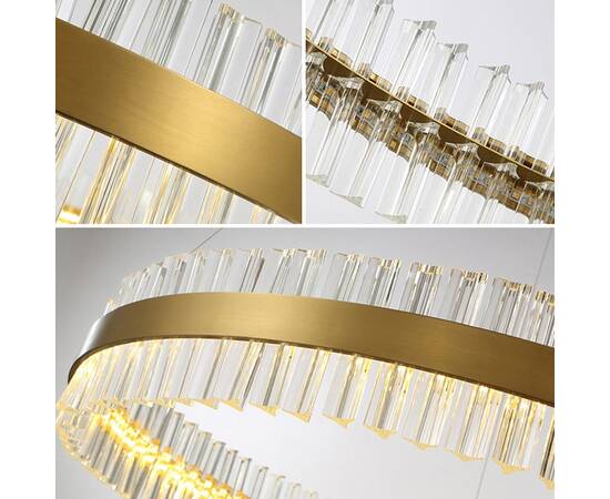 Подвесная люстра Delight Collection Saturno D8532P/R800 gold, изображение 3