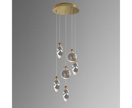 Подвесной светильник Delight Collection Colvin MT9176-6H titanium gold, изображение 3