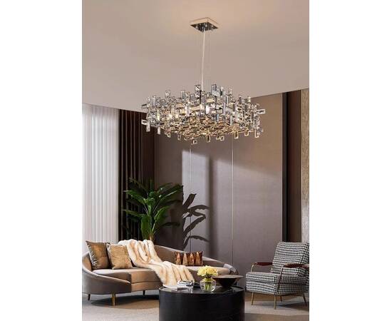 Подвесная люстра Delight Collection P7838-W50 chrome, изображение 6