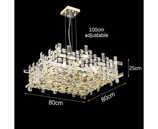 Подвесная люстра Delight Collection P7838-W80 chrome, изображение 8