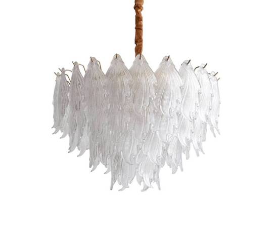 Подвесная люстра Delight Collection Crystal leaf 6489P/D800 gold/clear