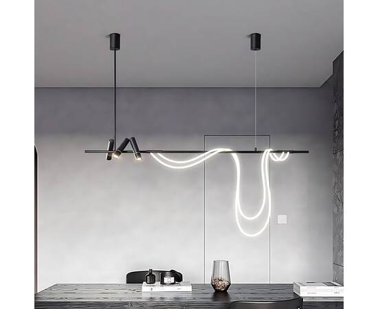 Подвесной светильник Delight Collection 7242P/L1200 black/white, изображение 3