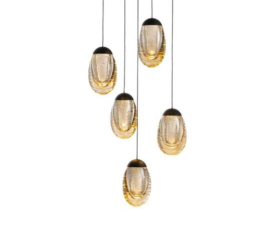 Подвесной светильник Delight Collection MD25090022-5A matt black/champagne