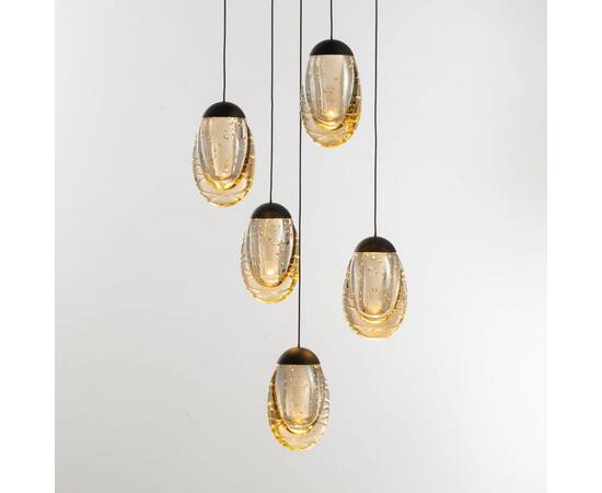 Подвесной светильник Delight Collection MD25090022-5A matt black/champagne, изображение 2