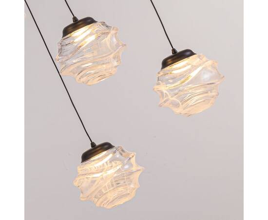 Подвесной светильник Delight Collection MD25030003-5A matt black/clear, изображение 3