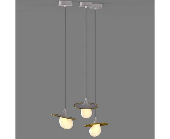 Подвесной светильник Delight Collection 10238P/1 gold/white, изображение 3