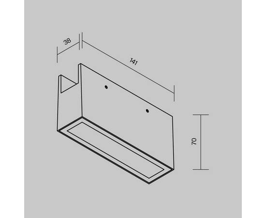Уличный трековый светильник Maytoni Points Elasity IP O-TR01-2-S-10WW3K, изображение 3
