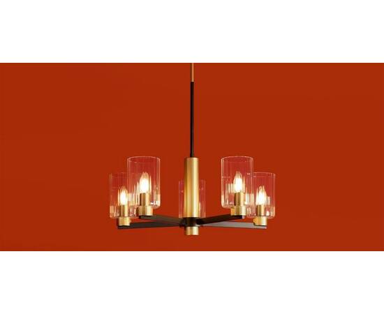 Люстра на штанге Freya Ombre FR2051CL-05BBS, изображение 6