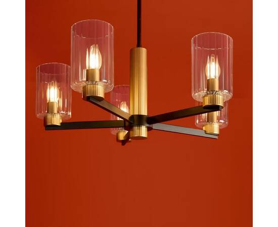 Люстра на штанге Freya Ombre FR2051CL-05BBS, изображение 7