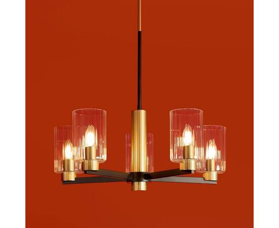 Люстра на штанге Freya Ombre FR2051CL-05BBS, изображение 10