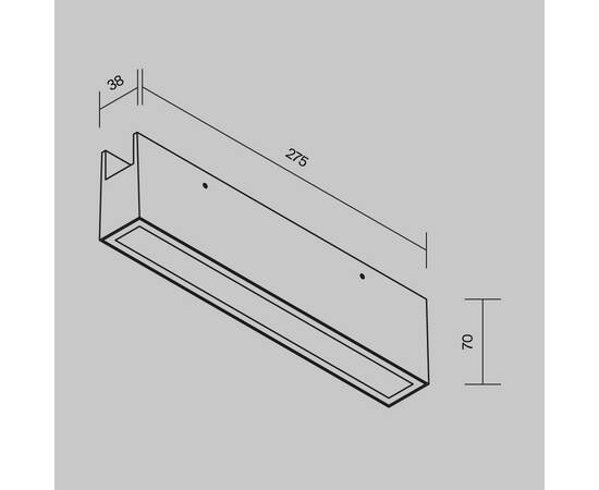 Уличный трековый светильник Maytoni Points Elasity IP O-TR01-3-S-20WW3K, изображение 3