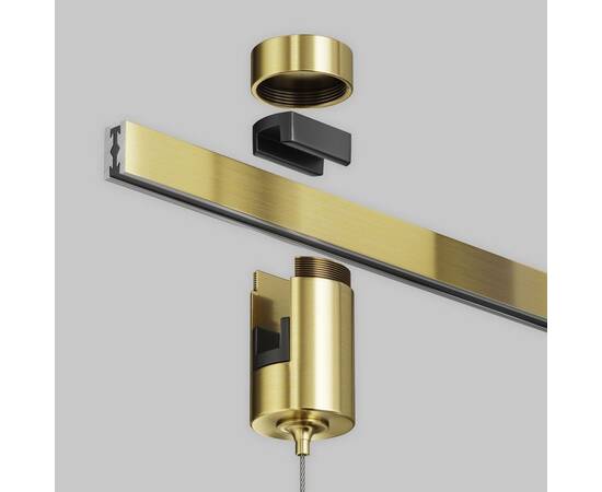 Коннектор с тросовым подвесом для магнитного шинопровода Maytoni Technical Tau Flarity TRA154SW-1BS, изображение 3