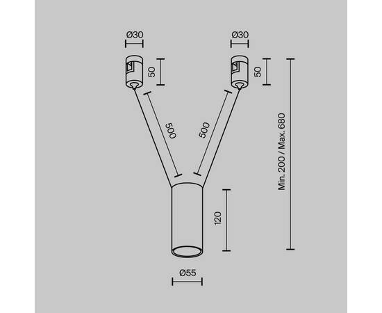Трековый магнитный светильник Maytoni Technical Focus Led Flarity TR157-1-12W3K-PT, изображение 2