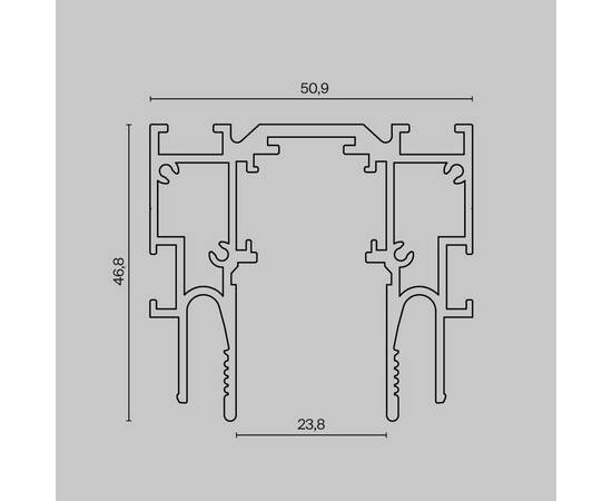Шинопровод магнитный для монтажа в натяжной потолок Maytoni Technical Exility ClipLine TRX034-SCCL-4, изображение 2