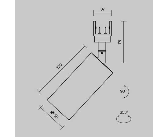 Уличный трековый светильник Maytoni Focus Led Elasity O-TR01-1-S-16WW3K, изображение 5