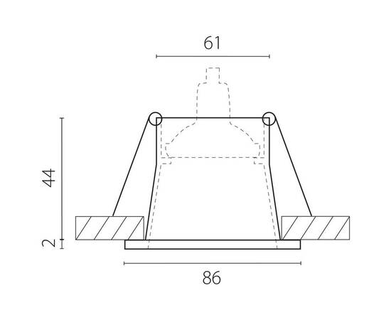Встраиваемый светильник MR16 Lightstar Levigo Base 010057, изображение 3