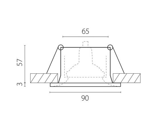Встраиваемый светильник MR16 Lightstar Levigo Base 010066, изображение 3
