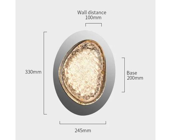 Настенный светильник Delight Collection MT9125-1WC pearl black, изображение 7