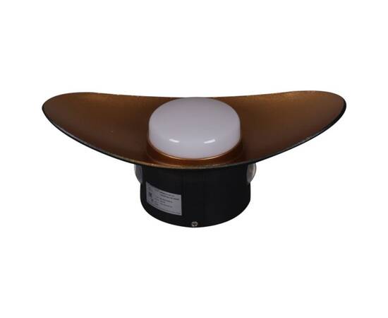 Уличный настенный светильник Reluce 86868-9.2-001JH LED7W BK+GD, изображение 3