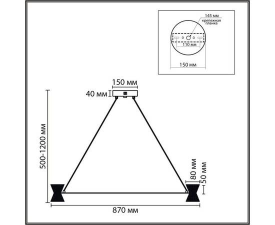 Подвесная люстра Lumion Ledio Vinora 8341/54L, изображение 2