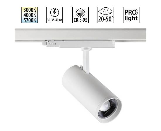 Трековый трехфазный светильник Novotech Port Nail 359585