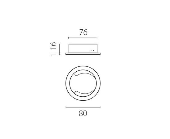 Насадка торцевая на светильник RULLO dia 80 m Lightstar Rullo 204487, изображение 3