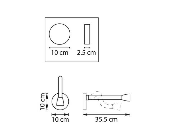 Бра Lightstar Muro III 808637, изображение 10