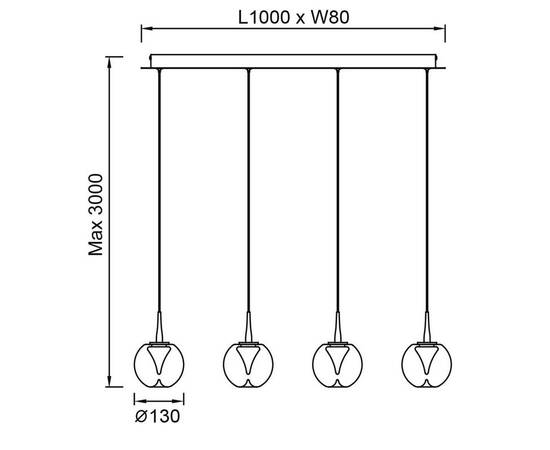 Подвесная люстра Mantra Andromeda 9214, изображение 9