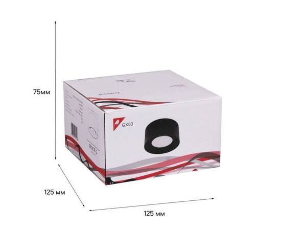 Накладной светильник Reluce 53060-9.5-001LD GX53 BK, изображение 3