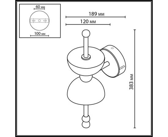 Бра Odeon Light L-Vision Feliz 6685/7WL, изображение 2
