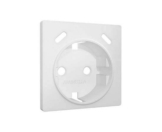 Лицевая панель Alfa (Белый матовый) для электрической розетки с/з со шторками 2USB C+C Quant Ambrell, изображение 4