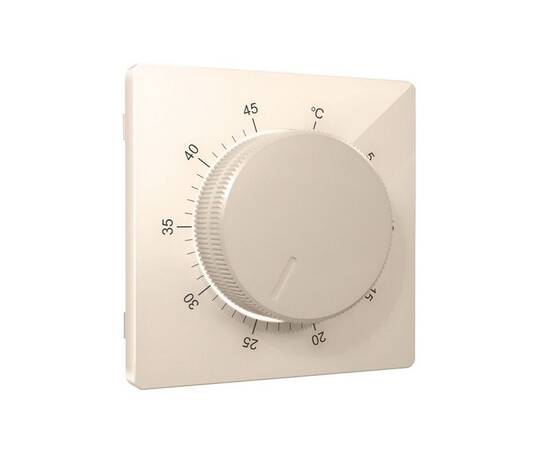 Лицевая панель Alfa (Бежевый глянец) для терморегулятора теплого пола Quant Ambrella Volt AP3057, изображение 2